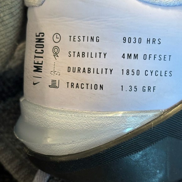 NIKE METCON 5 Lavender/Black size 9 Training shoes in great pre-owned condition - Picture 8 of 13